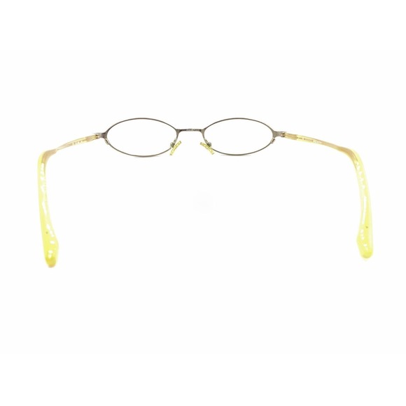 Gucci GG 1668 838 Gold Yellow Oval Eyeglasses Frames 49-19 135 Italy Designer - Picture 5 of 12